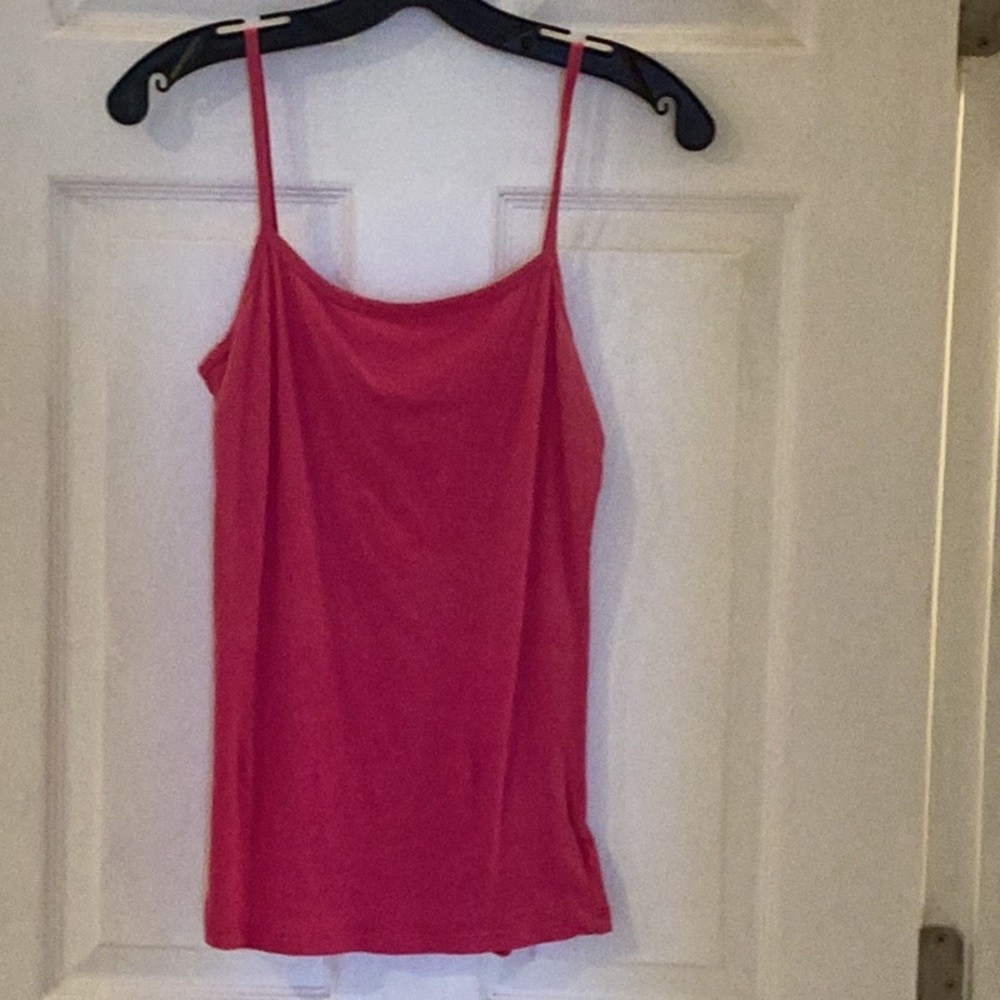 Hot pink Swiss Cotton Tank Top
